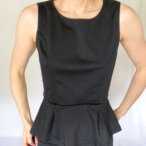 The Limited Black Peplum Tank Top Blouse